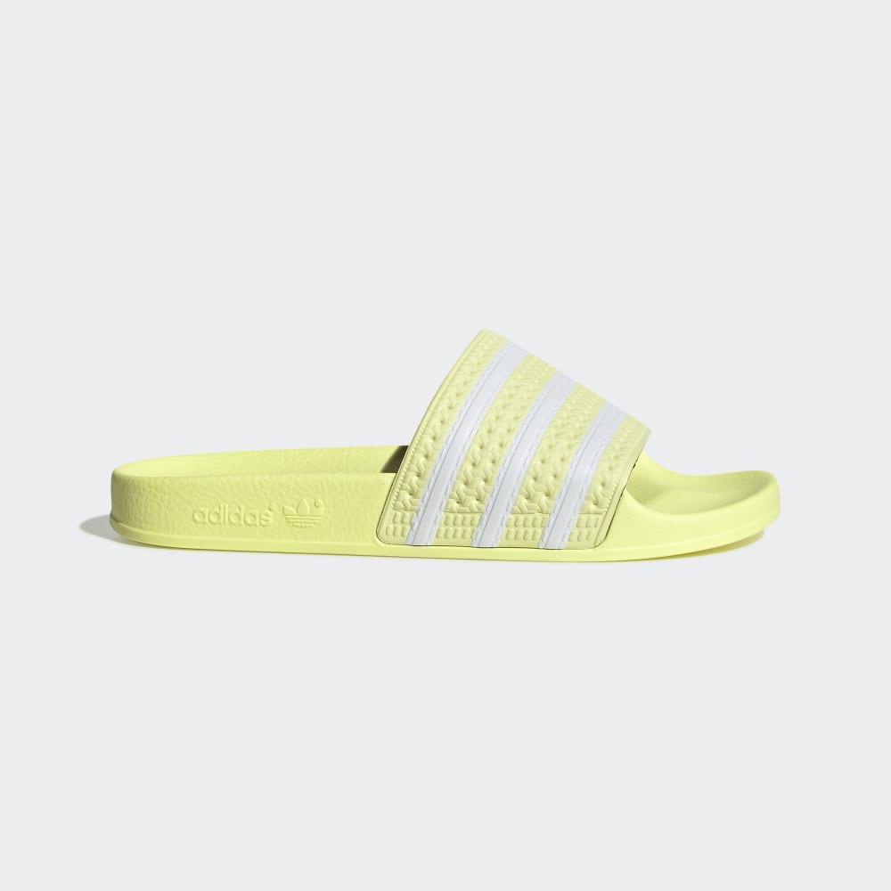 Papuci Adidas Adilette Dama Romania - Galbeni/Albi EG5005